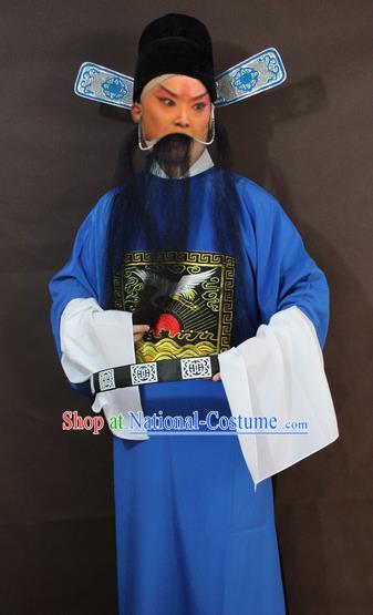 Traditional China Beijing Opera Costume Gifted Scholar Embroidered Robe and Hat Ancient Chinese Peking Opera Embroidery Clothing