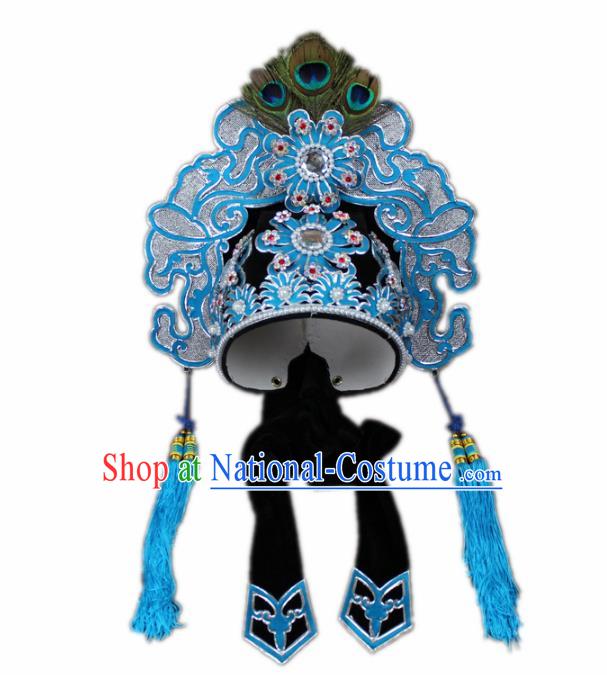 Traditional China Beijing Opera Niche Hat, Chinese Peking Opera Scholar Headwear