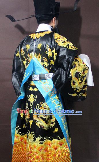 Traditional China Beijing Opera Costume Gifted Scholar Embroidered Robe and Hat Ancient Chinese Peking Opera Embroidery Clothing