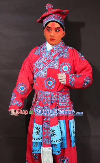 Traditional China Beijing Opera Takefu Embroidered Costume, Chinese Peking Opera Runners Clothing