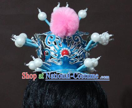 Traditional Chinese Handmade Hair Accessories Beijing Opera Niche Hairdo Crown Headwear for Men