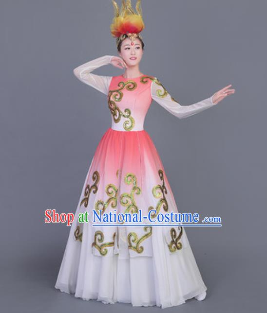 Traditional Chinese Fan Dance Folk Dance Costume Classical Yangko Dance Classical Dance Dress