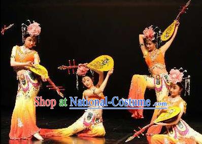 Chinese Traditional Folk Dance Costume Classical Flying Apsaras Dance Clothing for Women