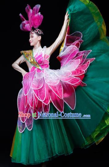 Traditional Chinese Fan Dance Folk Dance Costume Classical Yangko Dance Classical Dance Dress