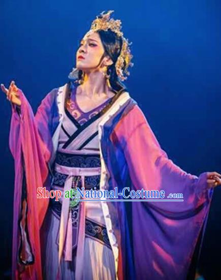 Chinese Traditional Folk Dance Ancient Costume Classical Dance Dress for Women