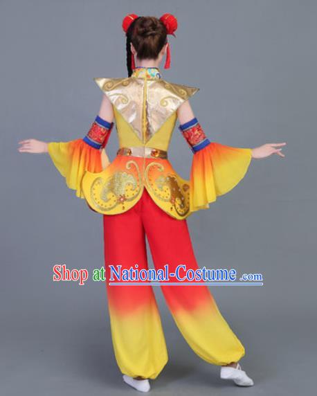 Traditional Chinese Fan Dance Folk Dance Costume Classical Yangko Dance Classical Dance Dress