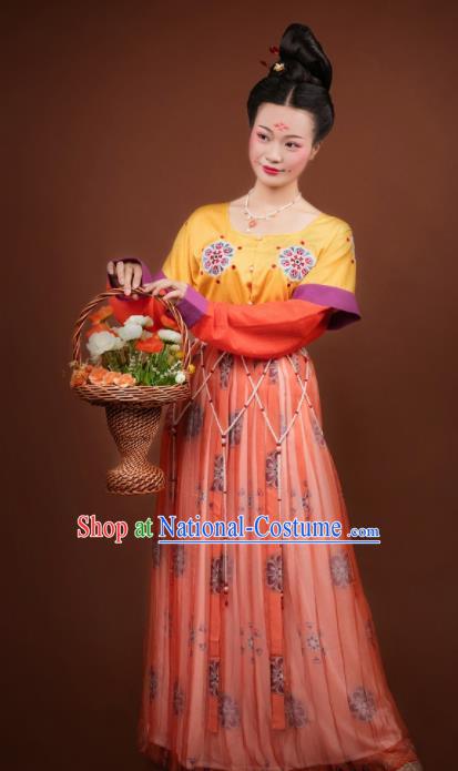 Traditional Chinese Tang Dynasty Palace Lady Hanfu Dress Ancient Apsara Princess Costumes for Women