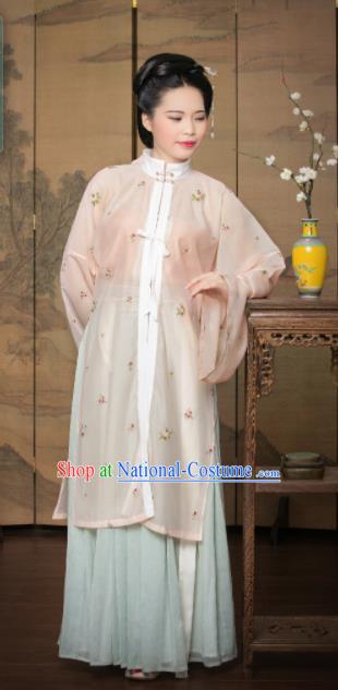 Traditional Chinese Ming Dynasty Nobility Lady Hanfu Dress Ancient Countess Costumes for Women