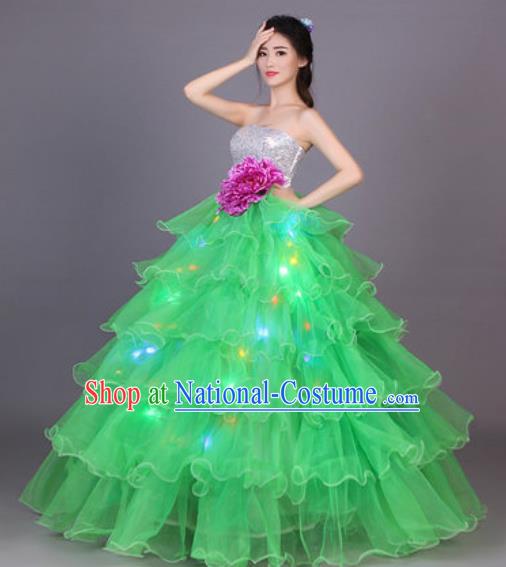 Traditional Chinese Fan Dance Folk Dance Costume Classical Yangko Dance Classical Dance Dress