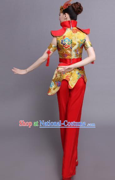 Traditional Chinese Fan Dance Folk Dance Costume Classical Yangko Dance Classical Dance Dress