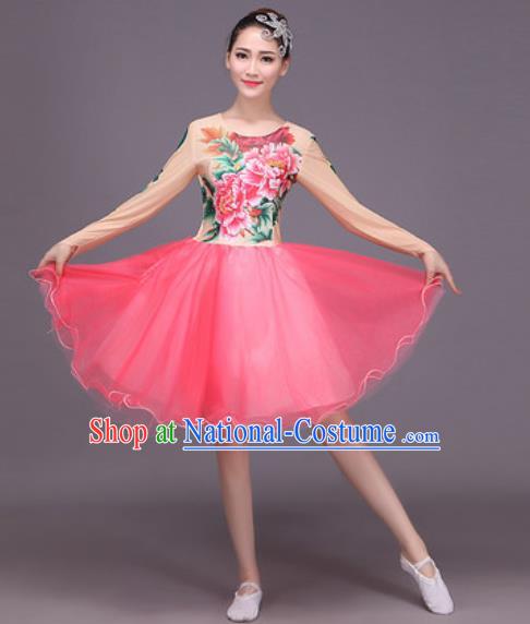 Chinese Classical Dance Costume Traditional Folk Dance Dress for Women