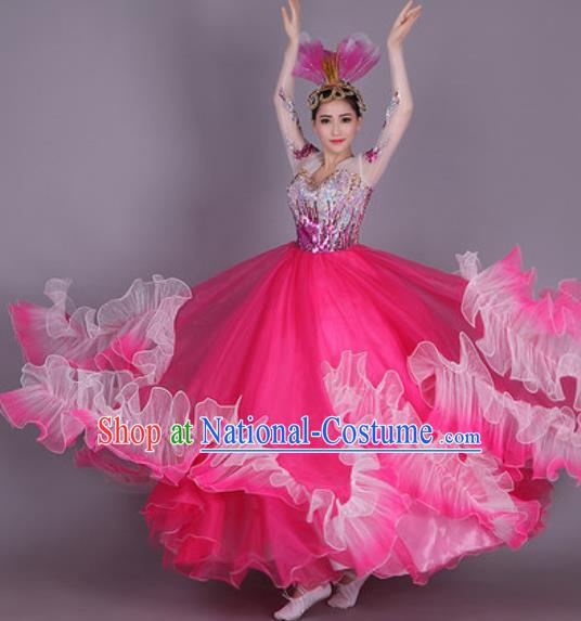 Professional Modern Dance Dress Opening Dance Stage Performance Chorus Costume for Women