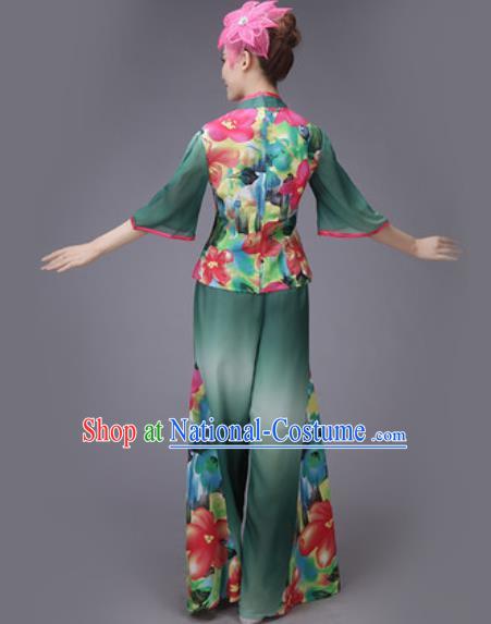 Traditional Chinese Fan Dance Folk Dance Costume Classical Yangko Dance Classical Dance Dress