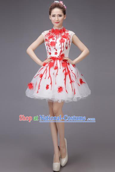 Professional Modern Dance Chorus Bubble Dress Opening Dance Stage Performance Costume for Women