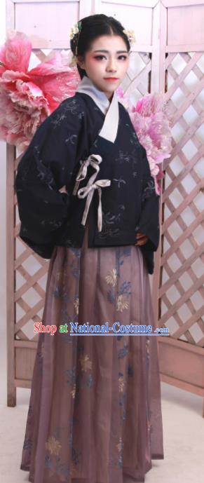 Chinese Traditional Ancient Costumes Ming Dynasty Nobility Lady Hanfu Dress for Women