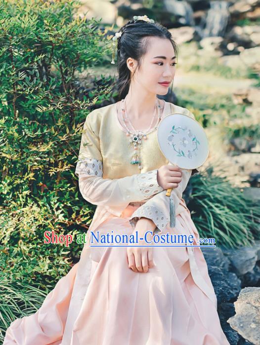 Chinese Ancient Palace Lady Hanfu Han Dynasty Imperial Concubine Queen Embroidered Historical Costumes