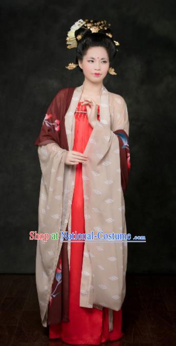 Traditional Chinese Tang Dynasty Hanfu Dress Ancient Palace Maidenform Costumes for Women