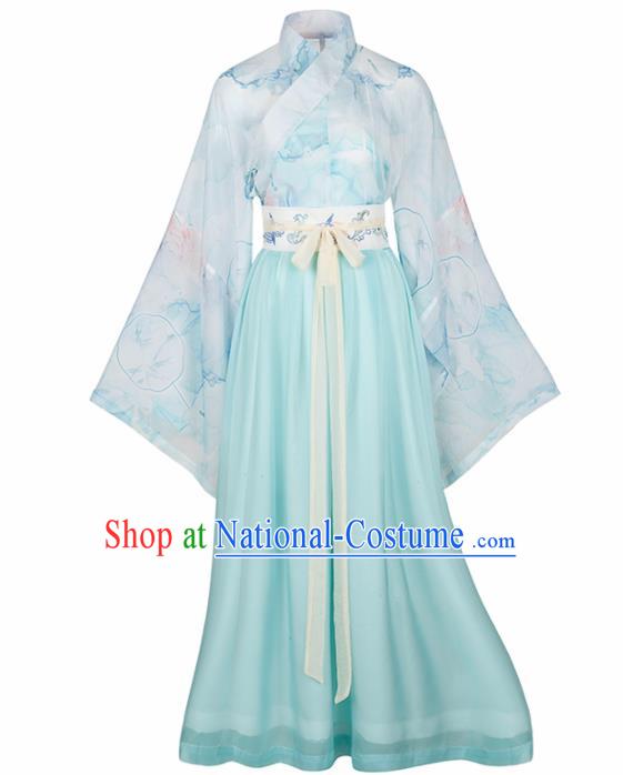 Chinese Ancient Palace Lady Hanfu Han Dynasty Imperial Concubine Queen Embroidered Historical Costumes