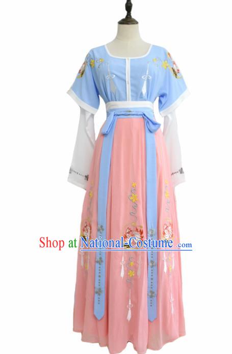 Chinese Ancient Palace Lady Hanfu Han Dynasty Imperial Concubine Queen Embroidered Historical Costumes