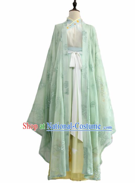 Chinese Ancient Palace Lady Hanfu Han Dynasty Imperial Concubine Queen Embroidered Historical Costumes