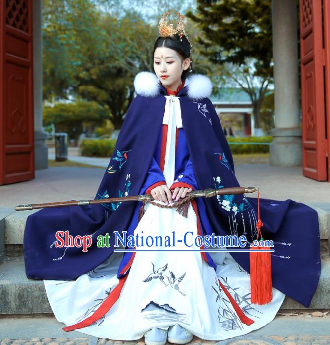 Chinese Ancient Palace Lady Hanfu Han Dynasty Imperial Concubine Queen Embroidered Historical Costumes