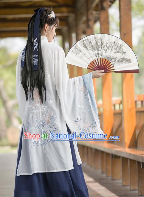 Chinese Ancient Palace Lady Hanfu Han Dynasty Imperial Concubine Queen Embroidered Historical Costumes