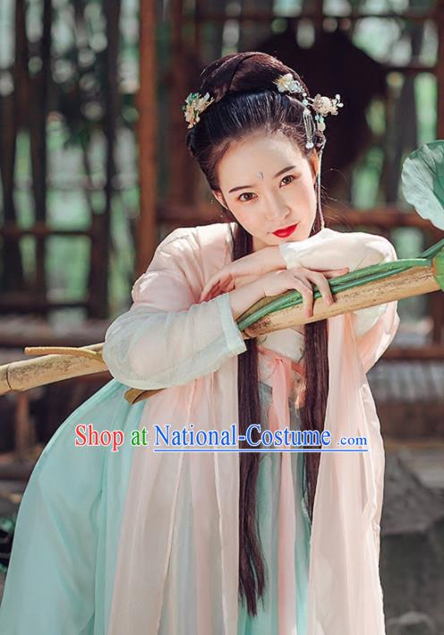 Chinese Ancient Palace Lady Hanfu Han Dynasty Imperial Concubine Queen Embroidered Historical Costumes