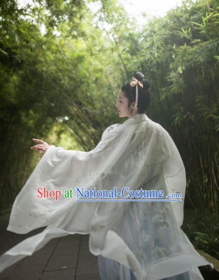 Chinese Ancient Palace Lady Hanfu Han Dynasty Imperial Concubine Queen Embroidered Historical Costumes