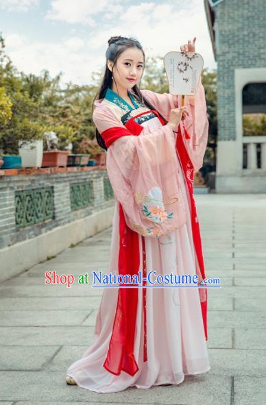 Chinese Ancient Palace Lady Hanfu Han Dynasty Imperial Concubine Queen Embroidered Historical Costumes