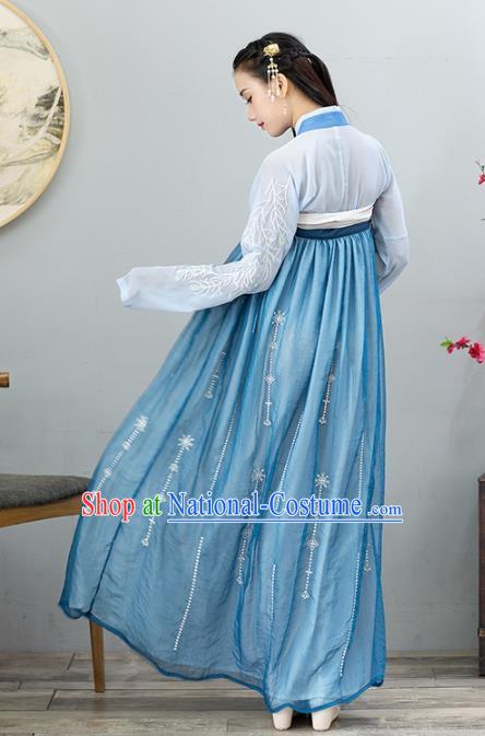 Chinese Ancient Palace Lady Hanfu Han Dynasty Imperial Concubine Queen Embroidered Historical Costumes