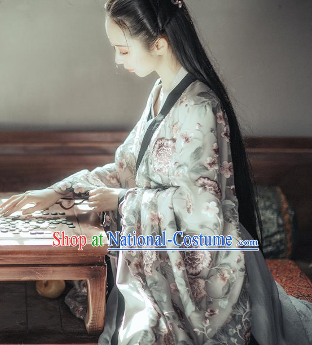 Chinese Ancient Palace Lady Hanfu Han Dynasty Imperial Concubine Queen Embroidered Historical Costumes