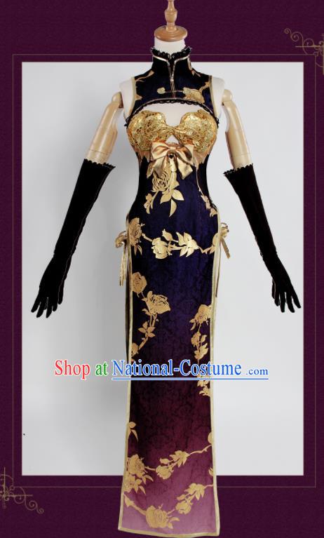 Chinese Traditional Cosplay Costumes Ancient Qipao Dress for Women