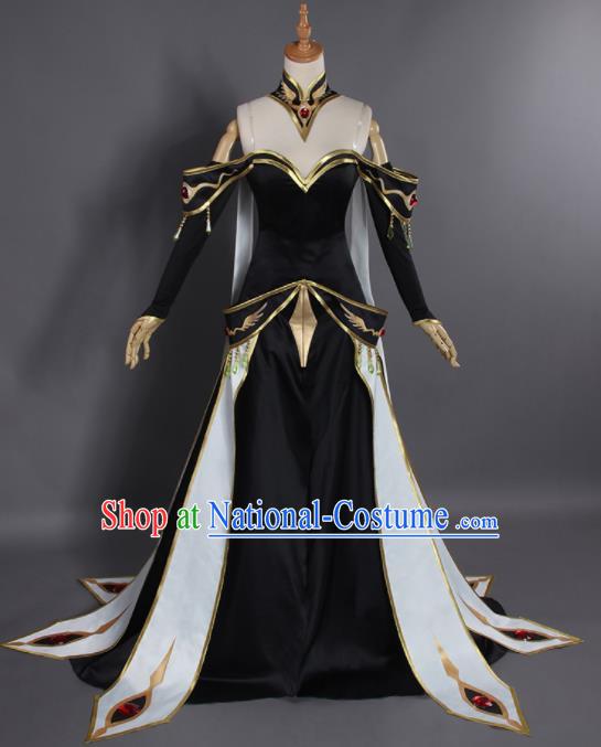 Chinese Traditional Cosplay Queen Costumes Ancient Swordswoman Hanfu Clothing for Women