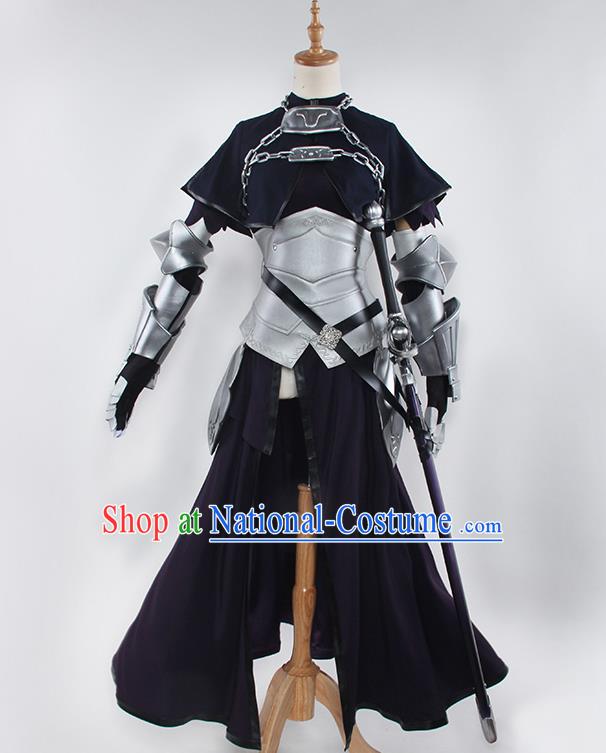 Chinese Traditional Cosplay Swordsman Costumes Ancient Knight Clothing for Women