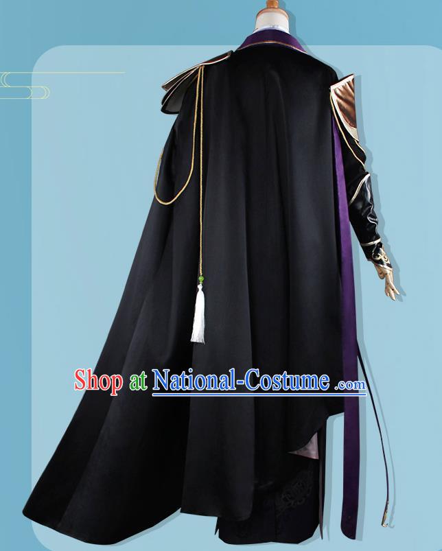 Ancient Chinese Cosplay Costume Chinese Shoes Traditional China Swordsman Clothing and Jewelry Accessories