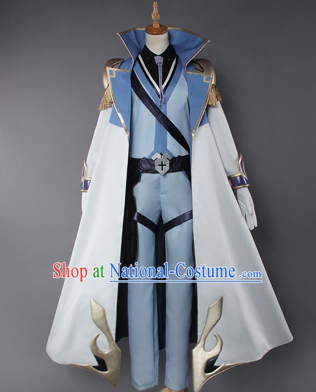 Chinese Traditional Cosplay Swordsman Armour Costumes Ancient Knight Clothing for Men