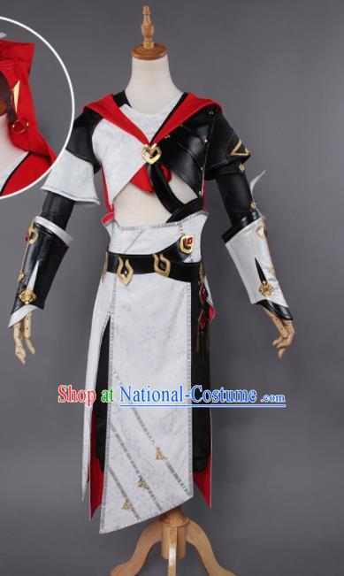 Chinese Traditional Cosplay Swordsman Costumes Ancient Knight Clothing for Men