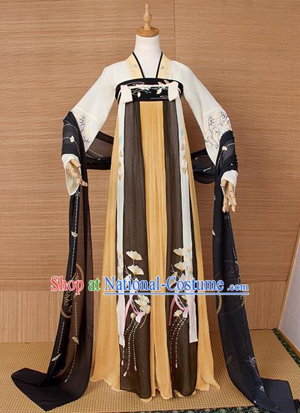 Top Grade Cosplay Princess Costumes Chinese Ancient Tang Dynasty Palace Lady Dress for Women