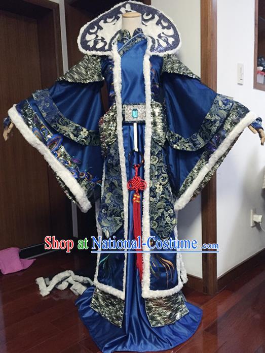 Top Grade Chinese Ancient Cosplay Swordsman Royal Highness Costumes for Men