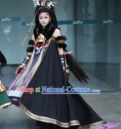 Top Grade Cosplay Assassin Costumes Halloween Female Swordsman Dress for Women