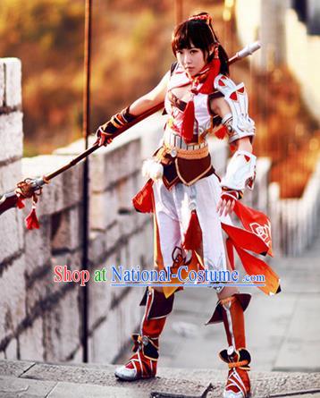 Top Grade Cosplay Assassin Costumes Chinese Ancient Female Swordsman Dress for Women