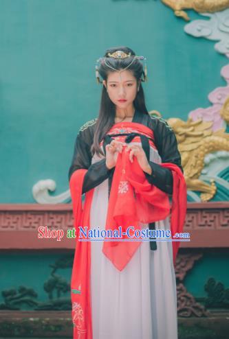 Chinese Ancient Peri Hanfu Dress Tang Dynasty Imperial Consort Costumes for Women