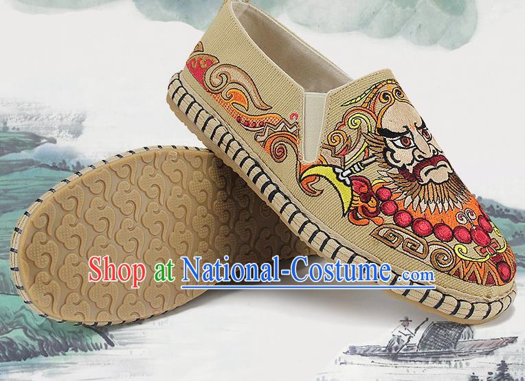 Chinese National Shoes Traditional Cloth Shoes Linen Shoes Embroidered Shoes