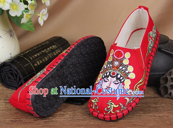 Chinese National Shoes Traditional Cloth Shoes Linen Shoes Embroidered Shoes