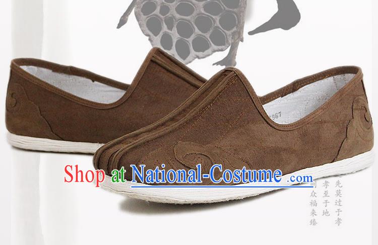 Chinese National Shoes Traditional Cloth Shoes Linen Shoes Embroidered Shoes