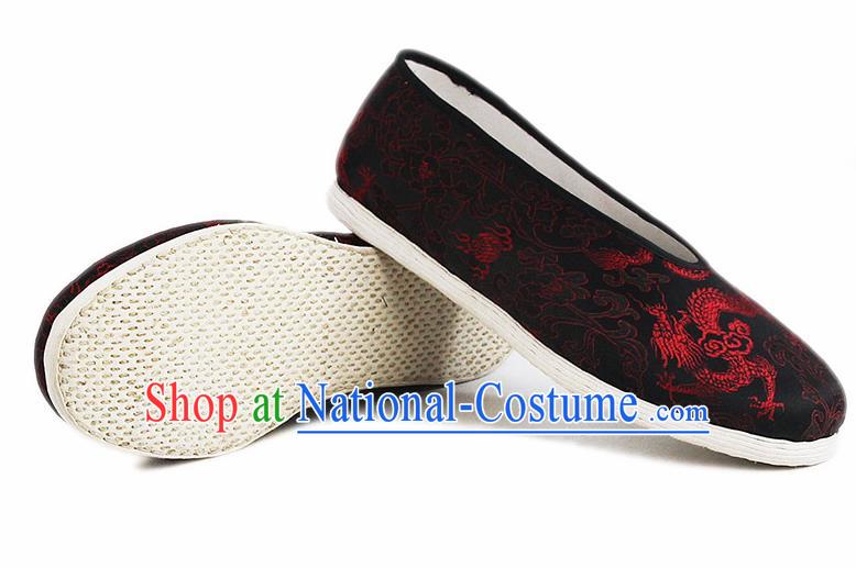 Chinese National Shoes Traditional Cloth Shoes Linen Shoes Embroidered Shoes