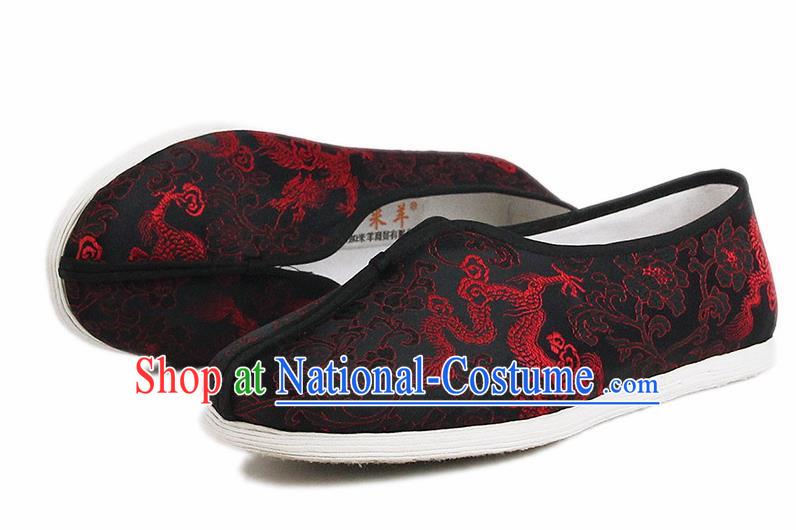 Chinese National Shoes Traditional Cloth Shoes Linen Shoes Embroidered Shoes