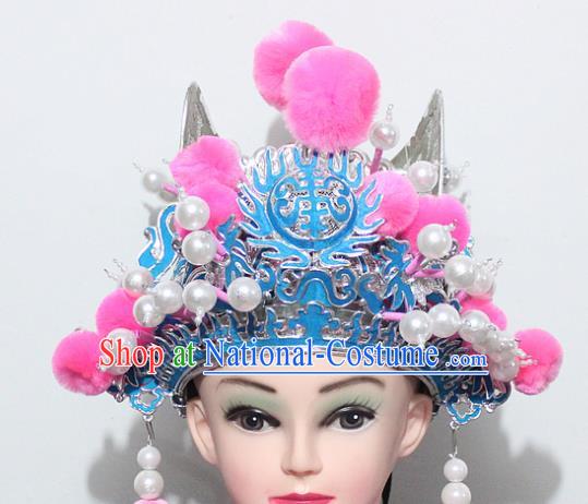 Chinese Traditional Peking Opera Niche Hats Ancient Eunuch Helmet for Men