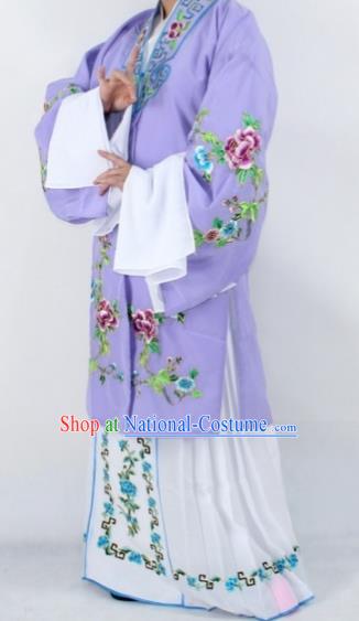 Chinese Traditional Peking Opera Actress Costumes Ancient Nobility Lady Purple Cloak for Women