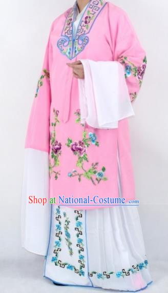 Chinese Traditional Peking Opera Actress Costumes Ancient Nobility Lady Pink Cloak for Women